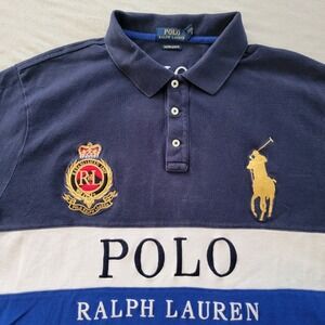 Polo RL Ralph Lauren Big Pony Number 3 Polo Shirt Size‎ XL Chief Keef Preppy